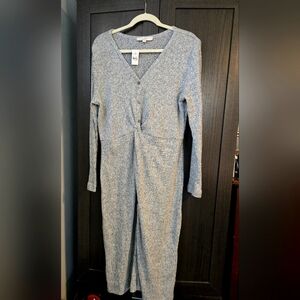 Loft button front knit dress